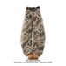 American Camouflage Bent Knife Jeans For Men, Spring 2025 New Style, Small And Slim, Wide Leg Floor Pants_mkmklike.com