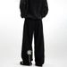 Men's Clothing Vintage Embroidered Straight Leg Jeans For Men & Women - Classic Black Denim Pants With Retro Stitching, Comfortable Cotton Fabric_mkmklike.com