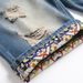 In Stock 2023 Summer New Ripped Men's Five-Point Jeans Trendy Slim Straight Mid-Waist Pants_mkmklike.com