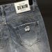 Men's Trendy Distressed Denim Shorts Light Colored Stretch Straight Leg Summer Half Length Pants_mkmklike.com