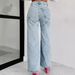 Women's Fashion Ripped Straight Leg Jeans Casual Spring/Summer 2024 Independent Website Wish Cross Border European American Style_mkmklike.com