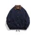 Factory Direct Supply Japanese Style Casual Patchwork Vintage Lapel Jacket Men's 2024 Spring New Three-Dimensional_mkmklike.com