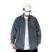 Vintage Vintage Washed Denim Shirt Men's Spring And Autumn Long Sleeved Shirt Jacket_mkmklike.com