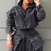 Women's High Waist Slim Fit Denim Jacket Workwear Style Niche Design Spring New Loose Short Jacket_mkmklike.com