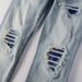 Men's Clothing Men's Fashion Brand High Street Ripped Jeans Men's Elastic Colorful Patch Men's Skinny Pants 6646_mkmklike.com
