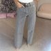 K Women's Full Diamond Jeans, High-end High Waisted Straight Leg Pants, Spicy Girl Pants_mkmklike.com