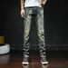 Men's Clothing New Fashion Jeans, Slim Fit, Retro Trend, Ripped, Plus Size Pants_mkmklike.com