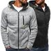 Men's Clothing Spring New Men's Sports Leisure Jacquard Sweater Fleece Cardigan Hooded Jacket_mkmklike.com