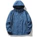 Loom Jacket Hooded Loose Fit Couple Spring Autumn Workwear Pilot Coat Team Clothing Embroidery Print Work Uniform_mkmklike.com