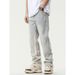 Nordmann Patchwork Vintage Jeans Men Autumn Winter Trendy Straight Loose Slimming Long European American Style High Street Casual_mkmklike.com