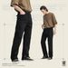 Men's Black Straight Leg Jeans – Retro Hip Hop Style With Slight Stretch (S-XL)Men's Clothing_mkmklike.com