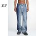 Men's Clothing New Arrivals Korean Style Contrast Tie Dye Gradient Flared Jeans For Men And Women_mkmklike.com