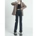 High-waisted Slim Straight-leg Jeans For Petite Women, 2025 New Autumn And Winter Elastic Loose Slimming Cigarette Pants_mkmklike.com