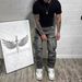 Men's Y2K High-Waist Straight Leg Cargo Pants Trendy Loose High Street Cool Versatile Simple Trousers_mkmklike.com