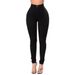 Women's Clothing High-Waist Skinny Jeans For Women – Stretch Denim Tummy Control Pants (White/Black)_mkmklike.com