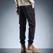 Men's New Spring Summer Black Versatile Casual Jogger Loose Harem Pants Trendy Jeans_mkmklike.com