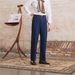 Men's Clothing Men's Stretch Denim Jeans Solid Color Washed Slim Straight Leg Trousers For Spring And Autumn_mkmklike.com