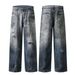 Men's Clothing Casual Jeans Men And Women Oversize High Street Hole Straight Pants_mkmklike.com