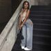 Women's Clothing Mid Waist Strap Design Jeans_mkmklike.com