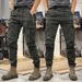 Spring And Autumn American Tooling Pants Men's Straight Functional Outdoor Tactical Casual Pants Men's Tie Pants Men's_mkmklike.com