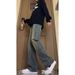 New Spring And Autumn Fashion Pants For Men, American Vibe Casual High Street Slim Straight Long Pants, Slightly Flared_mkmklike.com