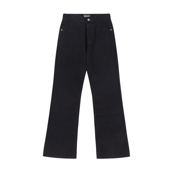 Flared Vibe Trendy Brand Men's Solid Color Simple Versatile Loose Wide-Leg Long American Style Hippie Casual Pants_mkmklike.com