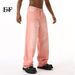 EF JEANS | 2024 New American Personality Retro Old Gradual Change Loose Wide Leg Jeans Men Pink_mkmklike.com
