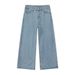 Men's Clothing American Cleanfit Retro High Street Wide Leg Straight Leg Versatile Whitened Jeans Trend_mkmklike.com