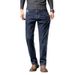 Four Seasons Embroidered Slim-fit Korean Jeans Men's Elastic Versatile Straight Pants Men's Fattened Plus Size Business Pants_mkmklike.com