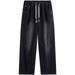 Men's Retro Wide-Leg Jeans – American Vintage Style Straight Denim Pants (Black/Blue, S-3XL)_mkmklike.com