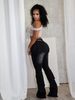 European And American Women's Double Waistband Fashionable Multi-pocket Denim Trousers_mkmklike.com