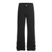 American High Street Casual Denim Men's Hippie Vibe Style Simple Solid Color Versatile Loose Straight Pants_mkmklike.com