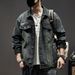 Men's Clothing Washed Loose Versatile Retro Denim Jacket_mkmklike.com