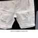 Men's Korean Style Slim Fit Ripped Denim Shorts Summer Trendy Casual Five Point Breeches Brand Pants_mkmklike.com