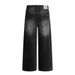 Vintage Washed White Denim Wide-Leg Men's Design Sense Spray Paint Vibe Trendy Brand High Street Casual Loose Straight_mkmklike.com