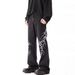 Hip Hop Street Loose Straight Jeans Men's High Street Trend Brand Heavy Industry Embroidered Teen Micro-pull Pants_mkmklike.com