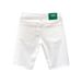 Men's Slim-Fit White Denim Shorts – High Waist, Classic 5-Pocket Design, Summer Casual Short Pants (Cotton, Hand Wash Recommended)_mkmklike.com