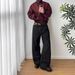 Men’s Vintage Black Baggy Jeans – Retro Wide Leg & Slight Flare Denim Pants For Streetwear_mkmklike.com