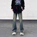 Nordmann European And American Retro High Buttoned Jeans For Men With Zipper Design, Niche Hip-Hop Street Style Slimming Long_mkmklike.com