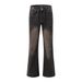 Spray Painted Vintage Denim Flared Men's Long Hippie Trendy Vibe Fashion Loose Casual Wide Leg Pants_mkmklike.com