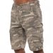 Men's Camouflage Cargo Shorts Summer Loose Fitting Multi Pocket Casual Five Point Trendy Cross Border Pants_mkmklike.com