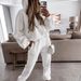 Women's Clothing popular autumn and winter women's sports and leisure hooded sweatshirt set two piece set_mkmklike.com