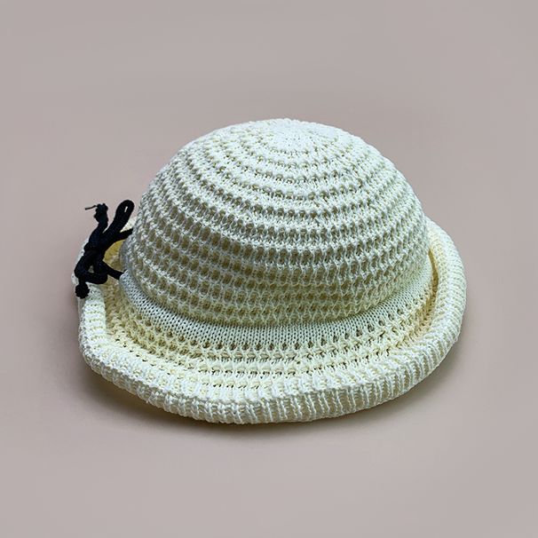 Hot Sale Korean Bow Sweet Bucket Hats New Women Casual Sunshade Hollow Out Versatile Travel Breathable Fashion Elegant Fisherman_mkmklike.com