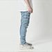 2025 New Jeans For Men With Multiple Pockets, Workpiece Decoration Body, Elastic Side Pocket, Small Foot Pants_mkmklike.com