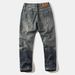 Men's Casual Loose Fit Ripped Straight Leg Jeans Retro American Style European And American_mkmklike.com