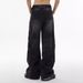 Washed Heavy Industry Splicing Jeans Men's American High Street Old Deconstruction Style Loose Casual Ruffian Handsome Straight Trousers_mkmklike.com