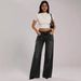 Women's Retro Low-Waisted Wide Leg Jeans Sexy Straight Leg Denim Blue Basic Versatile Washed Jeans For Casual Wear_mkmklike.com