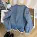 Retro Style Faux Shearling Denim Jacket - Winter Fleece-Lined Thick Denim Jackets & Coats Warm Coat For Women (Blue) Denim_mkmklike.com