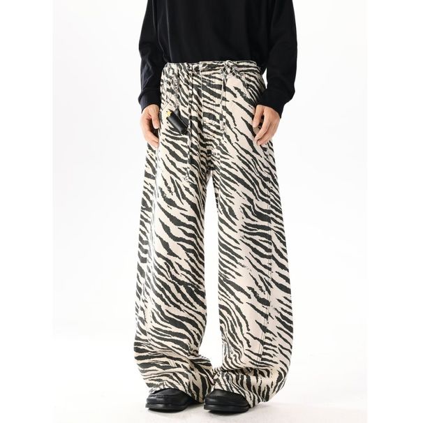 Men's Clothing Military Camo Cargo Jeans – Unisex Baggy Streetwear Pants With Multi-Pockets & Retro Washed Denim For Men & Women_mkmklike.com