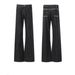 Men's Thorn-Embroidered Black Raw Denim Jeans – Vintage Ivy League Clean Fit With Subtle Flare & Slimming Straight Leg (S-XXXL)_mkmklike.com